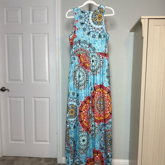 Colorful Mandala Maxi Dress Size Medium - Picture 7 of 8